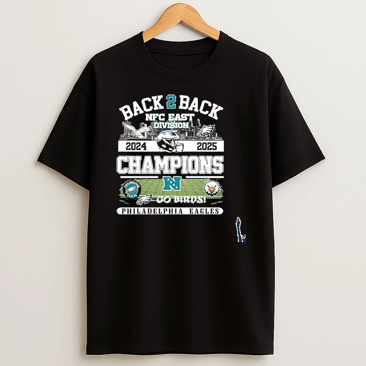 Back To Back 2024 2026 Philadelphia Eagles Nfc East Division Champions Go Birds T Shirt