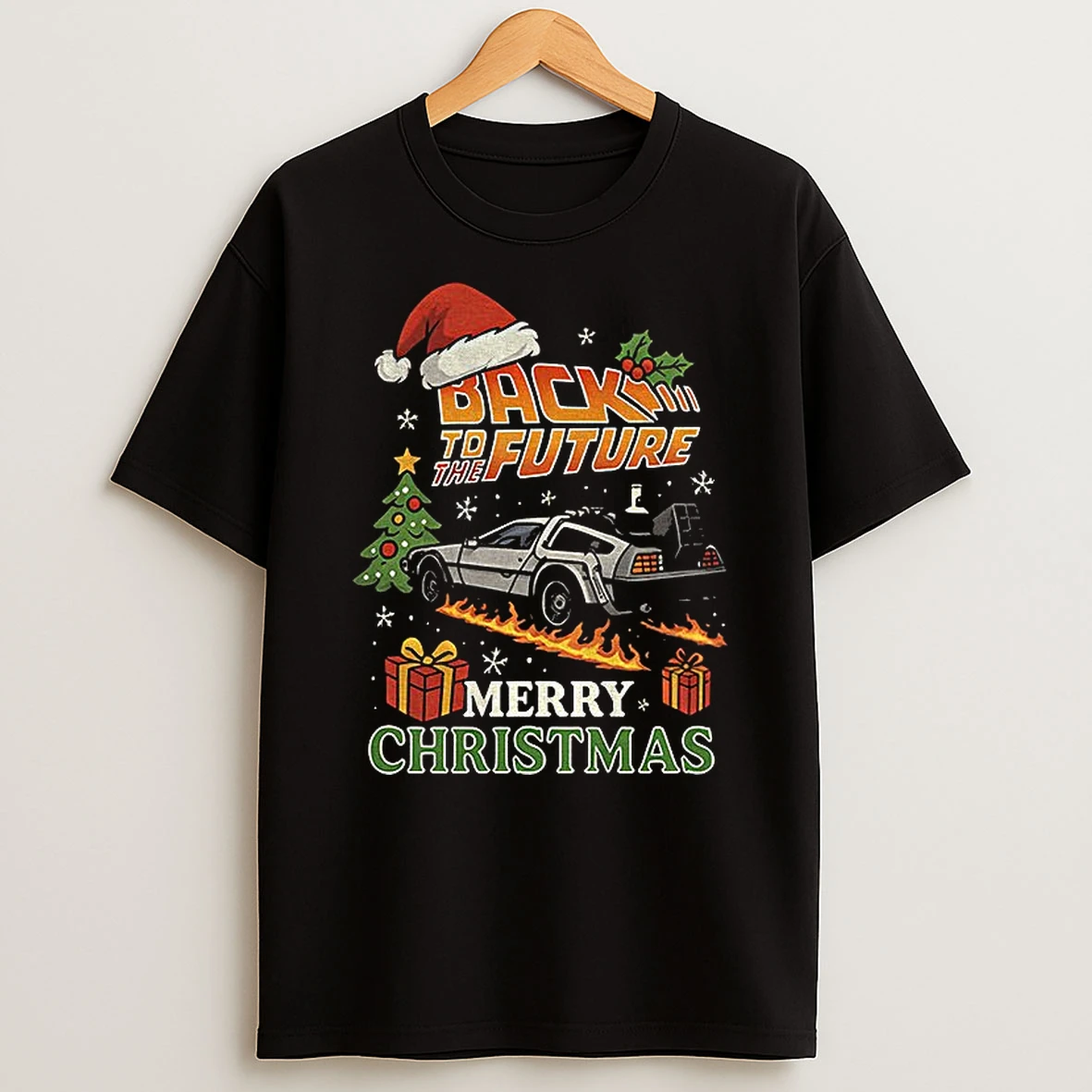 Back To The Future Merry Christmas Santa Hat Merry Christmas T Shirt