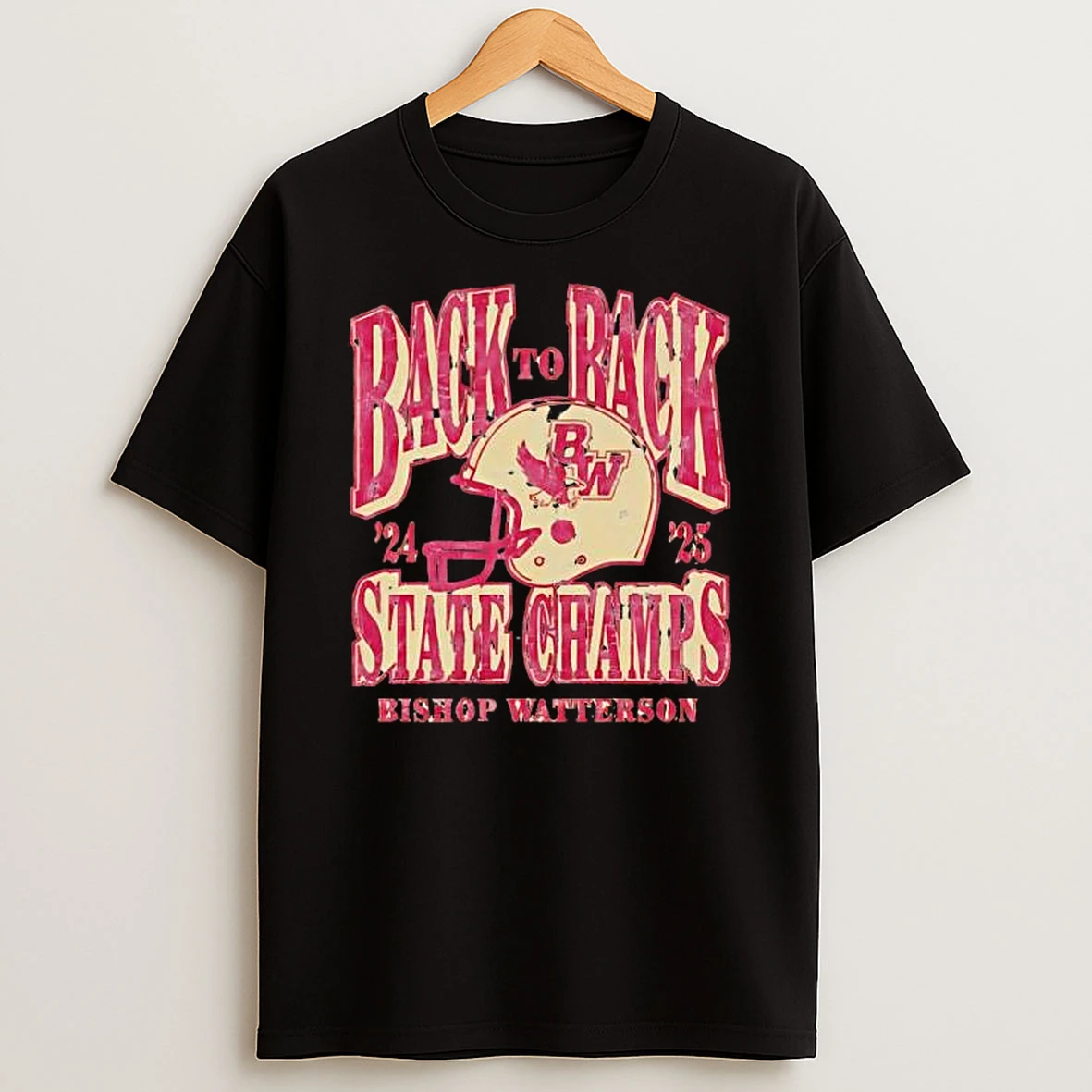 Back To Back State Champs Bishop Watterson Helmet T Shirt