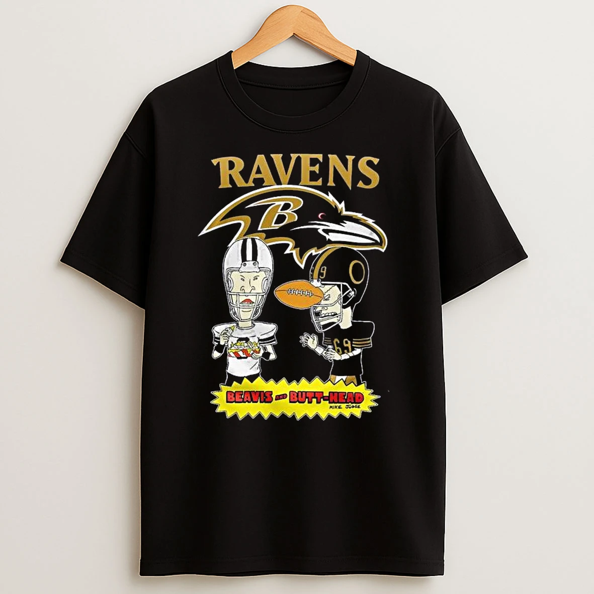 Baltimore Ravens Beavis And Butt Head 2025 T Shirt