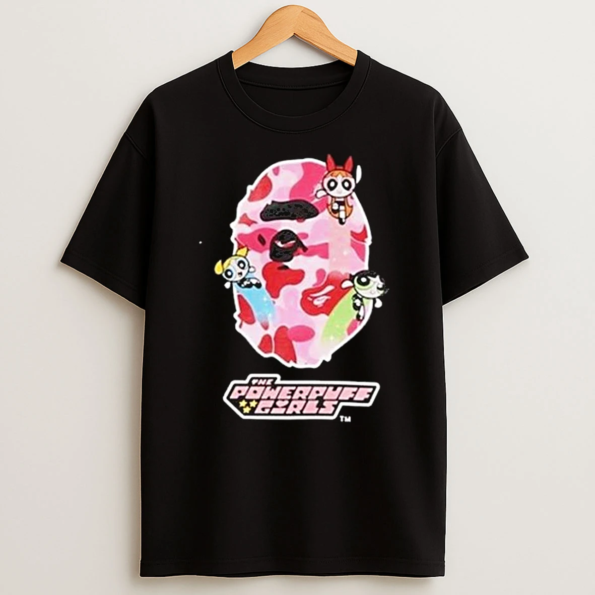 Bape X The Powerpuff Girls Ape Head T Shirt