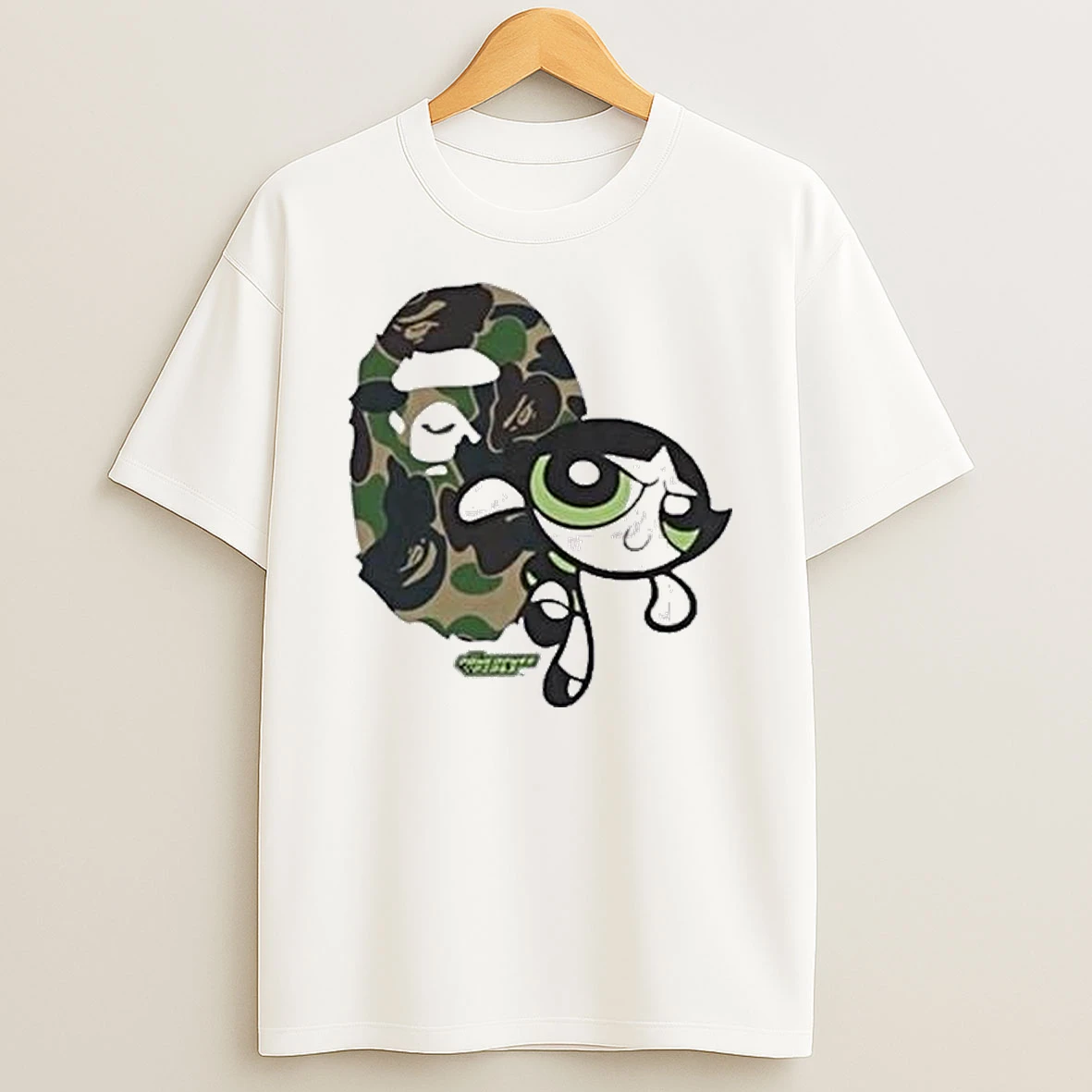 Bape X The Powerpuff Girls Buttercup T Shirt