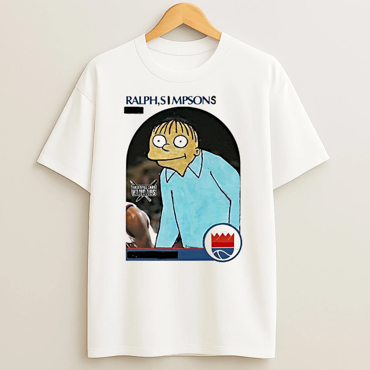 Baseball Card Vandal X Ralph Wiggum The Simpsons T Shirt