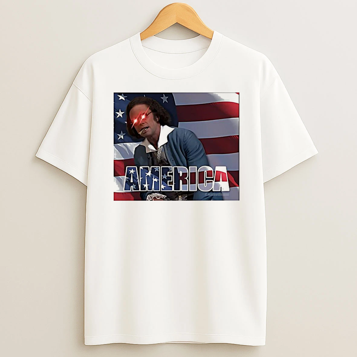 Based Matt American Flag T Shirt