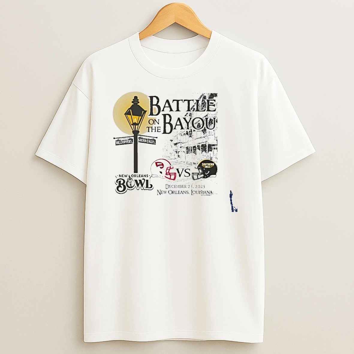 Battle On The Bayou Southern Miss Vs Western Kentucky 2025 New Orleans Bowl T Shirt