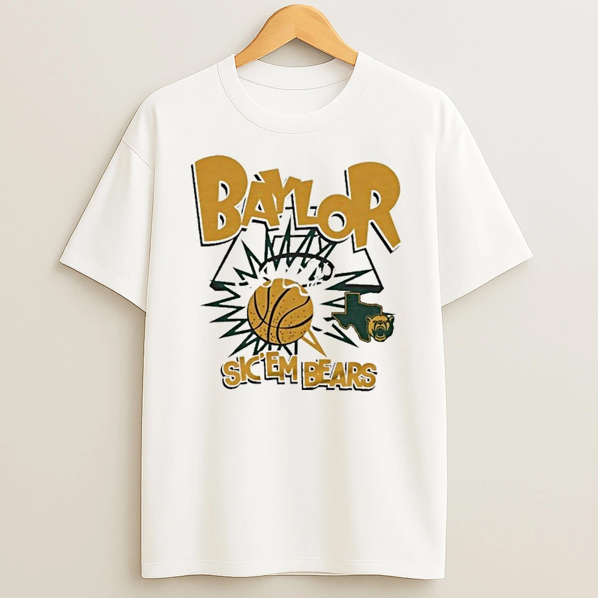 Baylor Bears Basketball Slam Sic Em Bears T Shirt