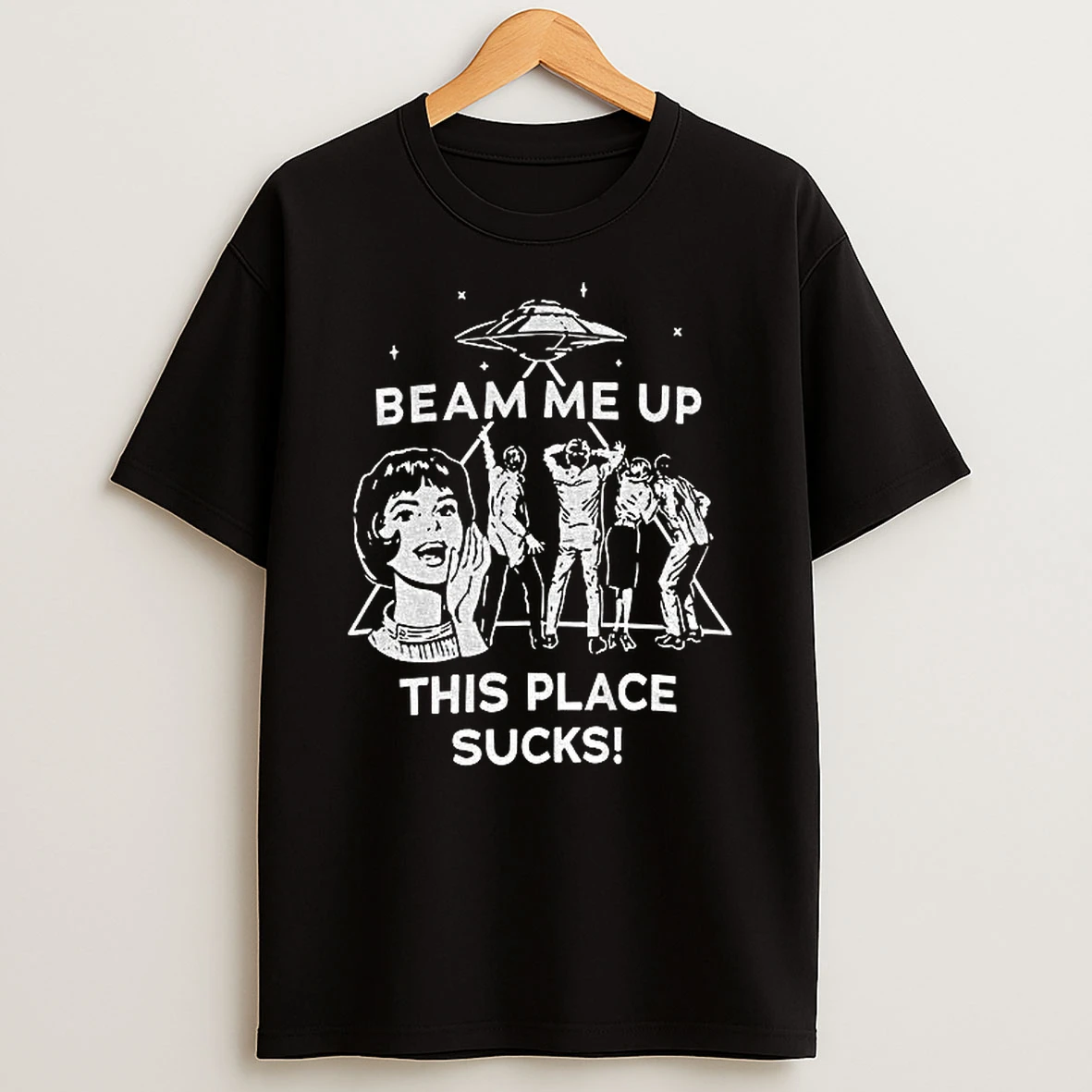 Beam Me Up This Place Sucks Stranger Things 5 T Shirt