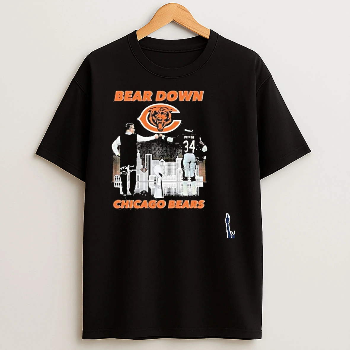 Bear Down Walter Payton And Ben Johnson Chicago Bears T Shirt