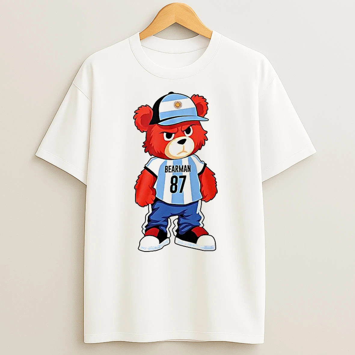 Bear Oliver Bearman 87 Argentina T Shirt