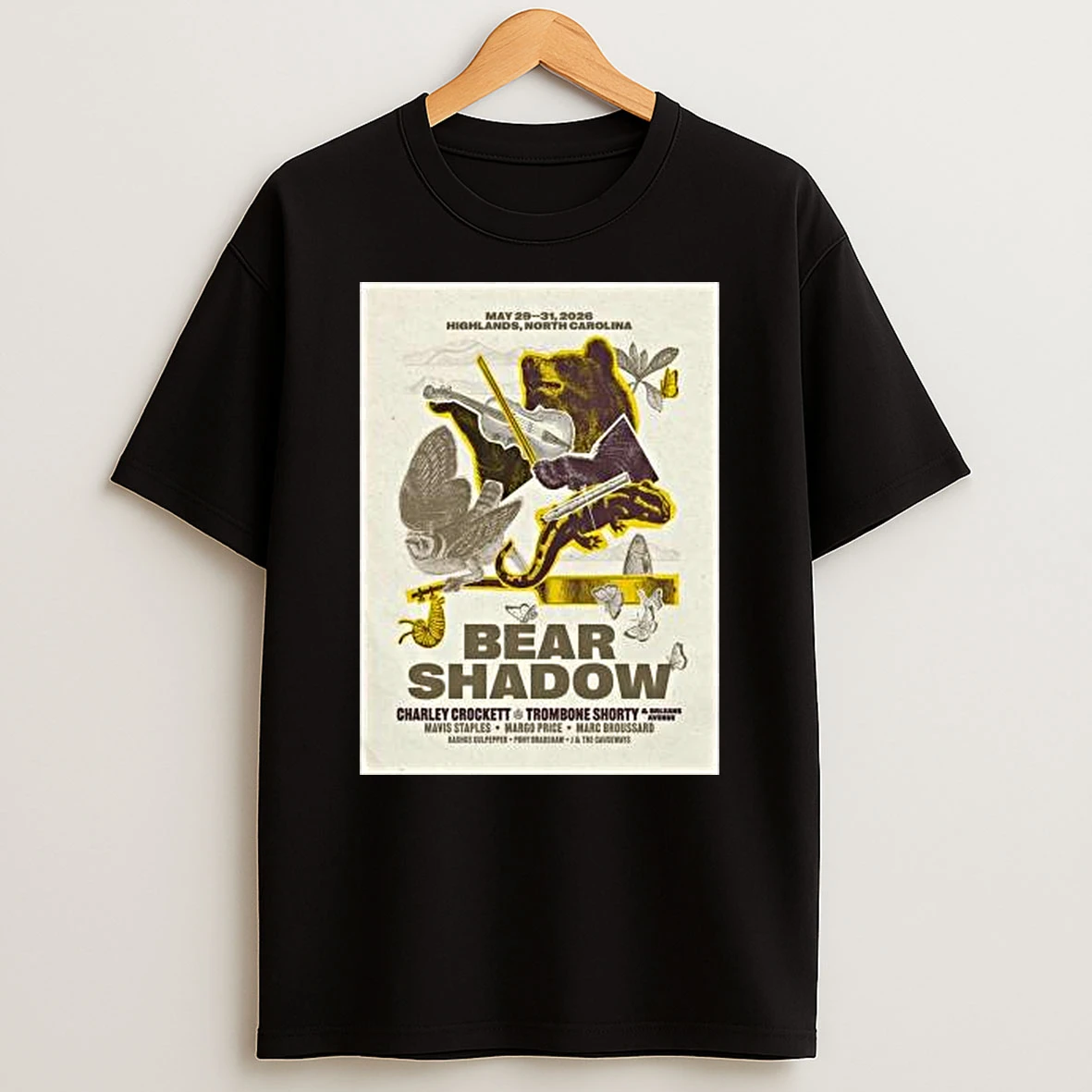 Bear Shadow Festival May 29 31 2026 Highlands North Carolina T Shirt