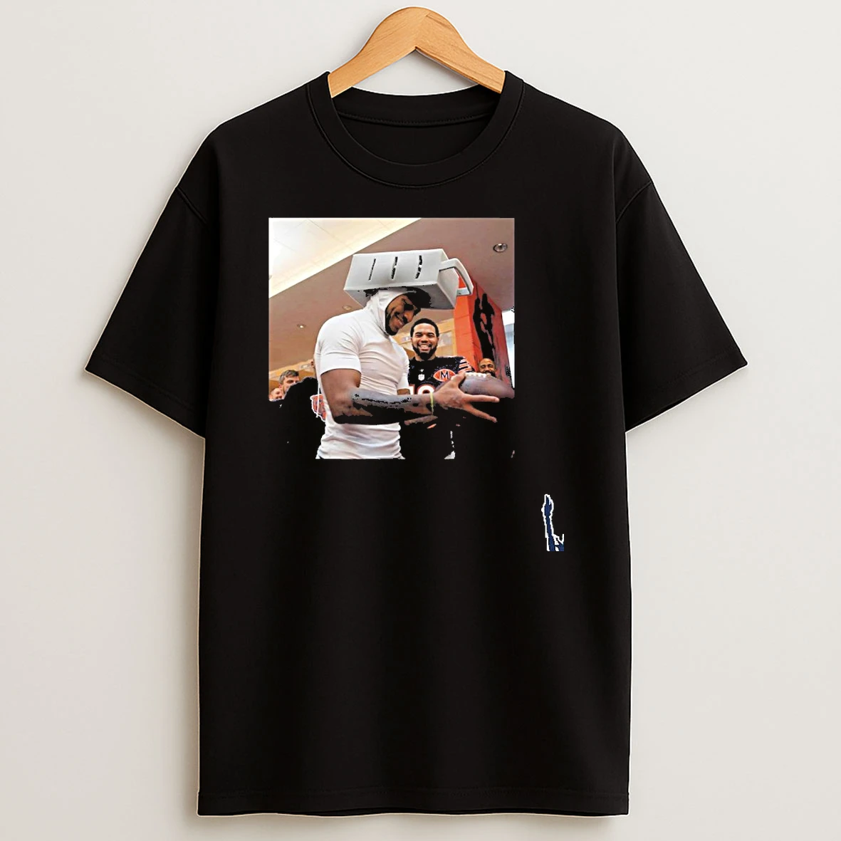 Bears Dj Moore Wore A Cheese Grater Hat T Shirt