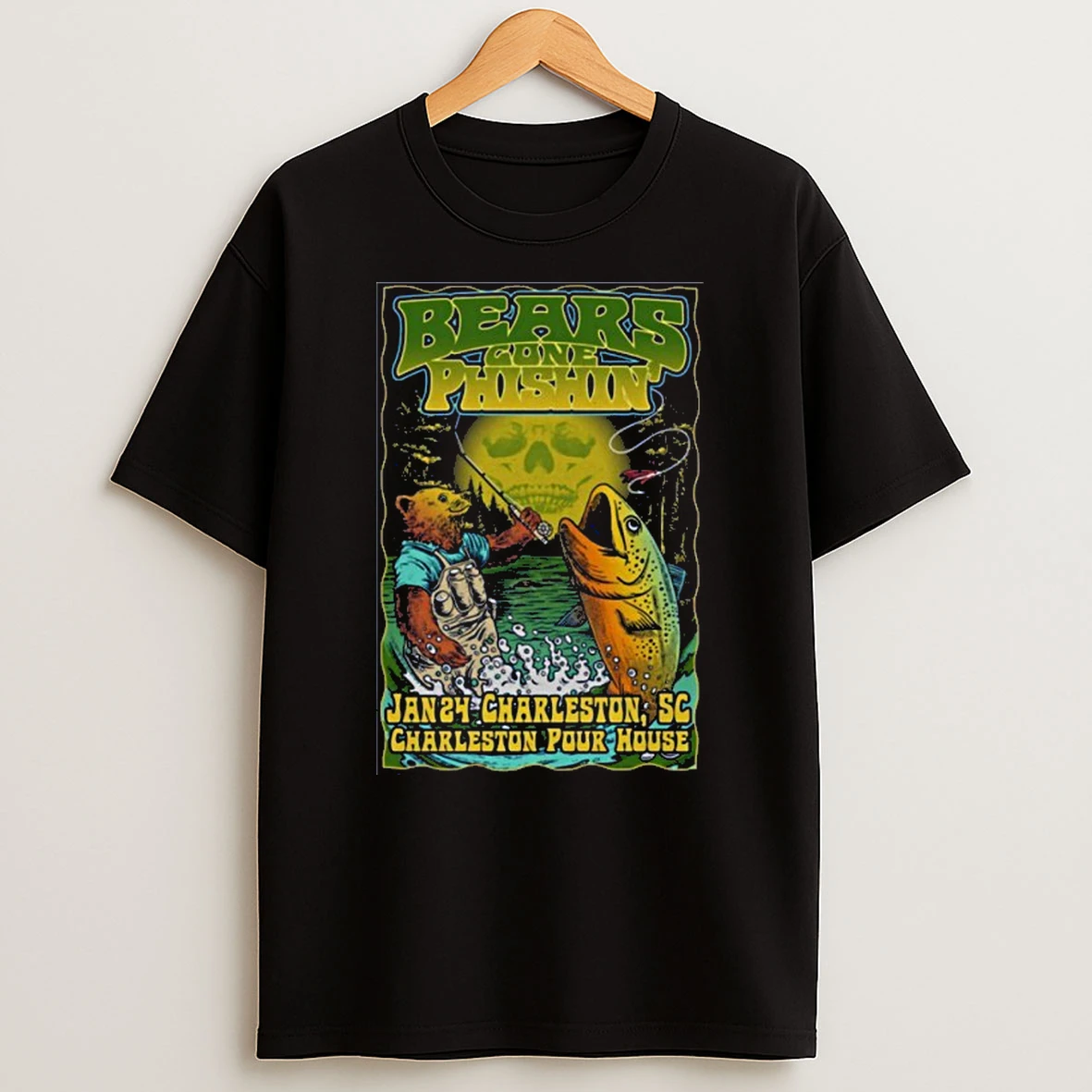 Bears Gone Phishin Charleston Pour House In Charleston Sc Jan 24 2026 T Shirt