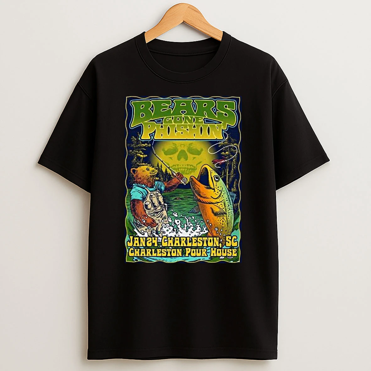 Bears Gone Phishin Jan 24 2026 Charleston Pour House In Charleston Sc T Shirt