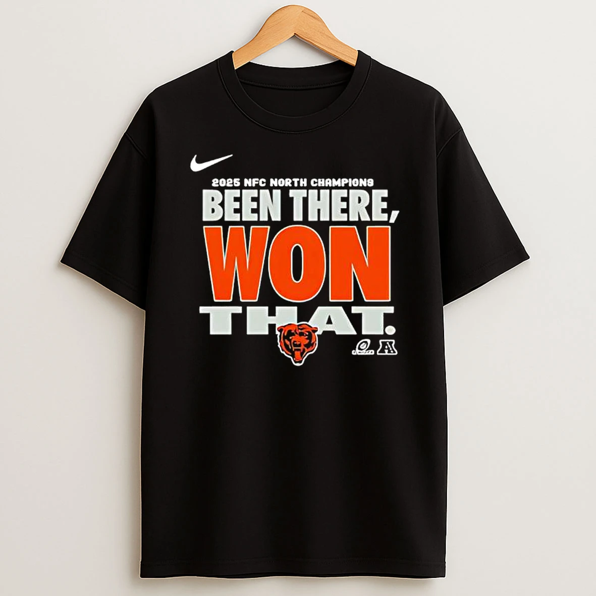 Bears Nfc North Champions Been There Won That Chicago Bears Logo T Shirt