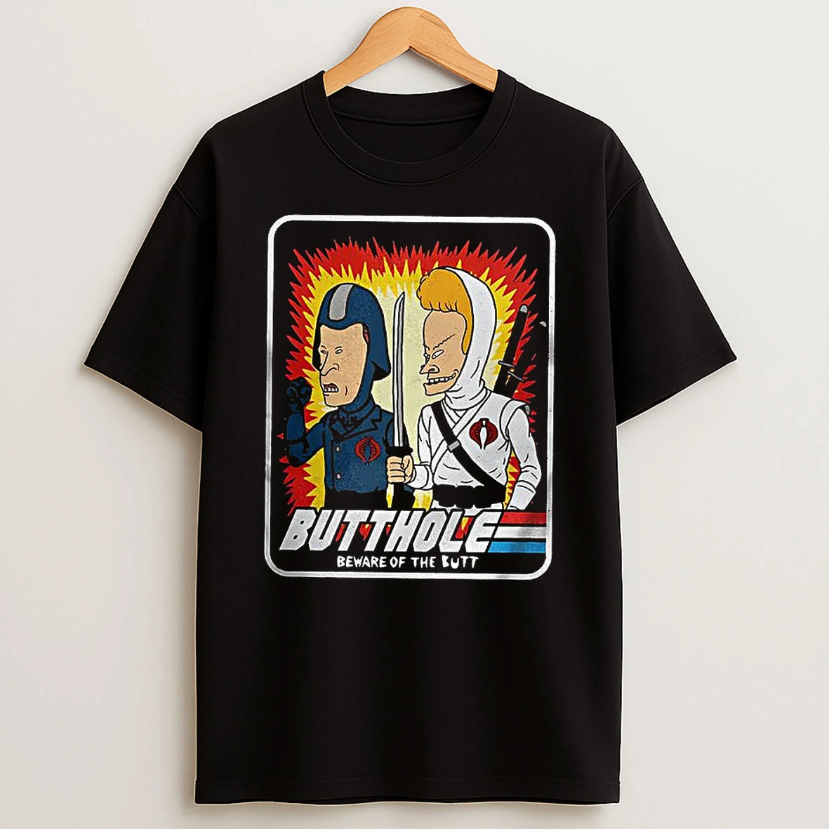 Beavis And Butt Head Cartoon Butthole Beware Of The Butt T Shirt