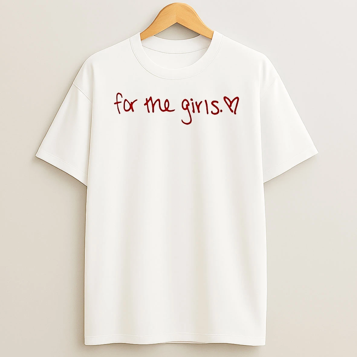 Becca Moore Wearing For Me Girls Circle T Shirt