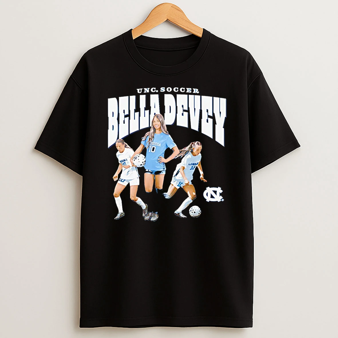 Bella Devey North Carolina Soccer Illustrated T Shirt
