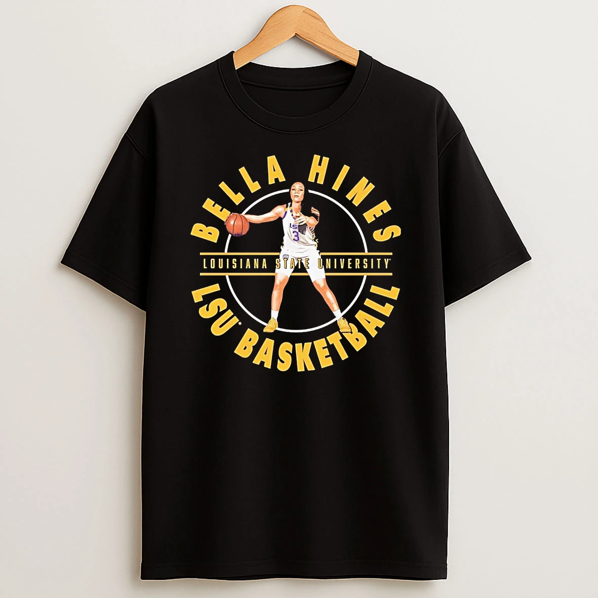 Bella Hines Portrait Lsu Tigers T Shirt