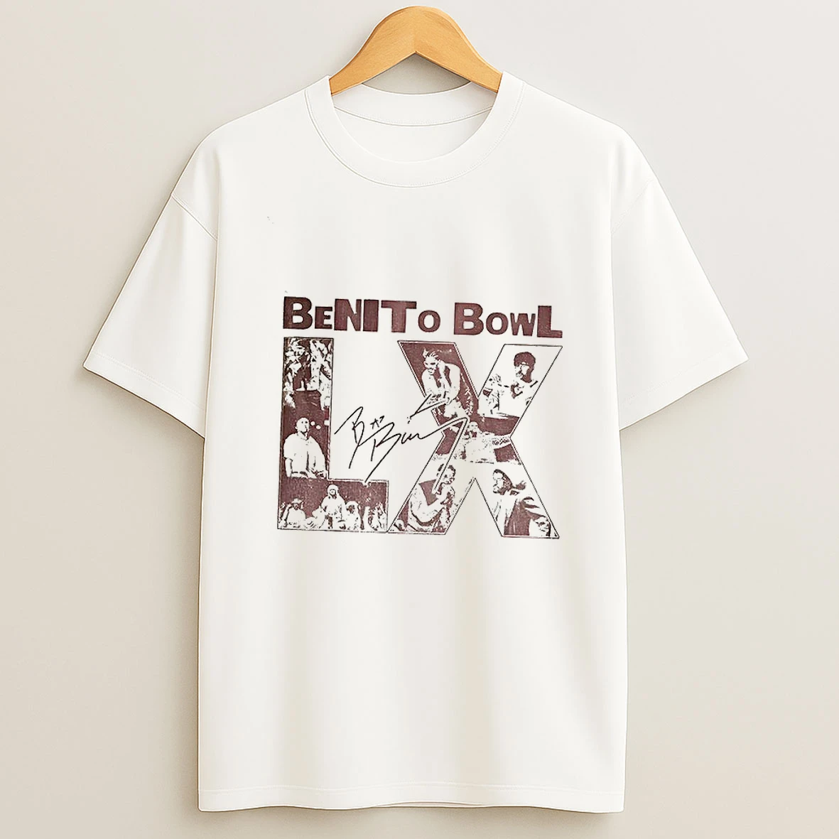 Benito Bowl 2026 Football Lix Bad Bunny Signature T Shirt