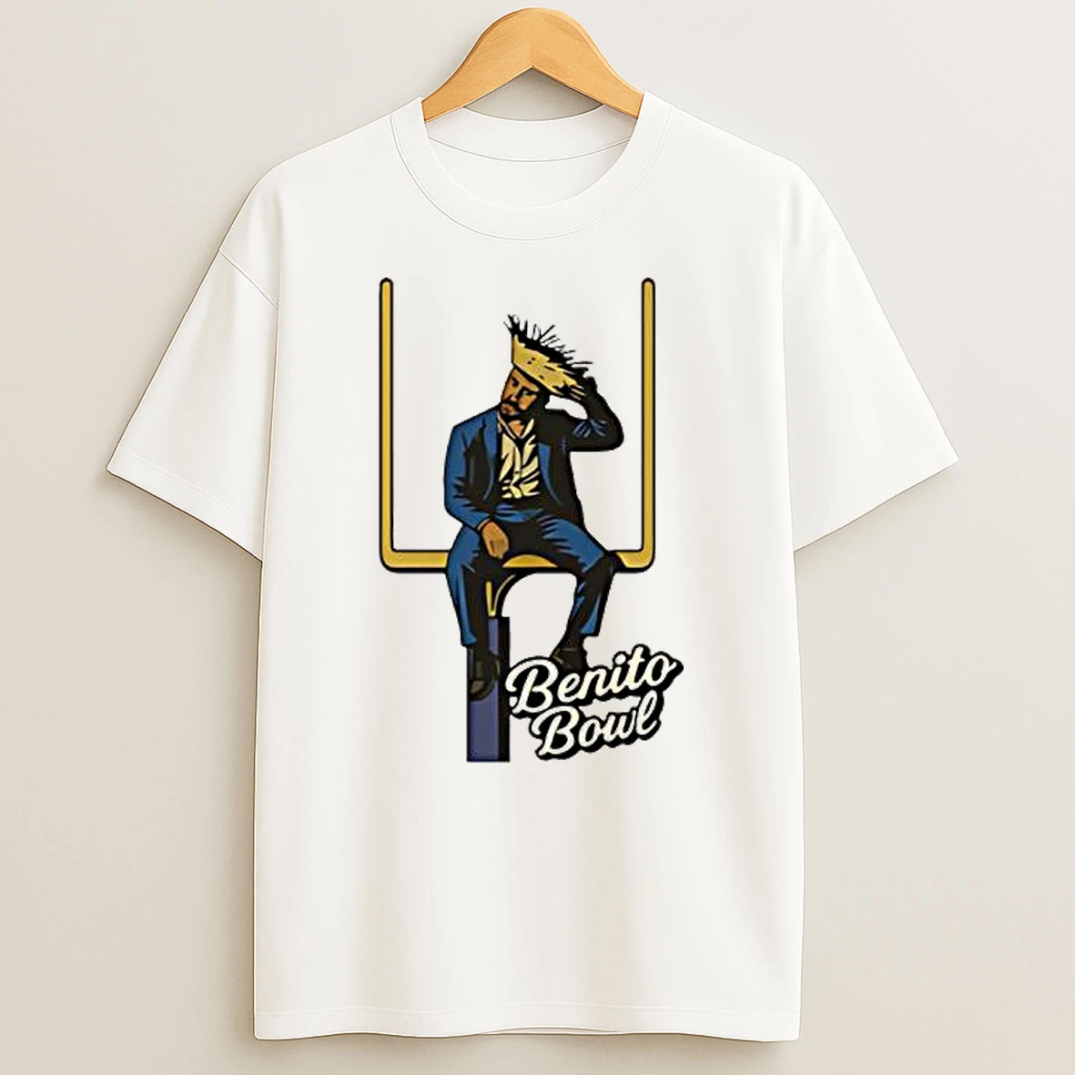 Benito Bowl Bad Bunny With Superbowl Graphic T Shirt