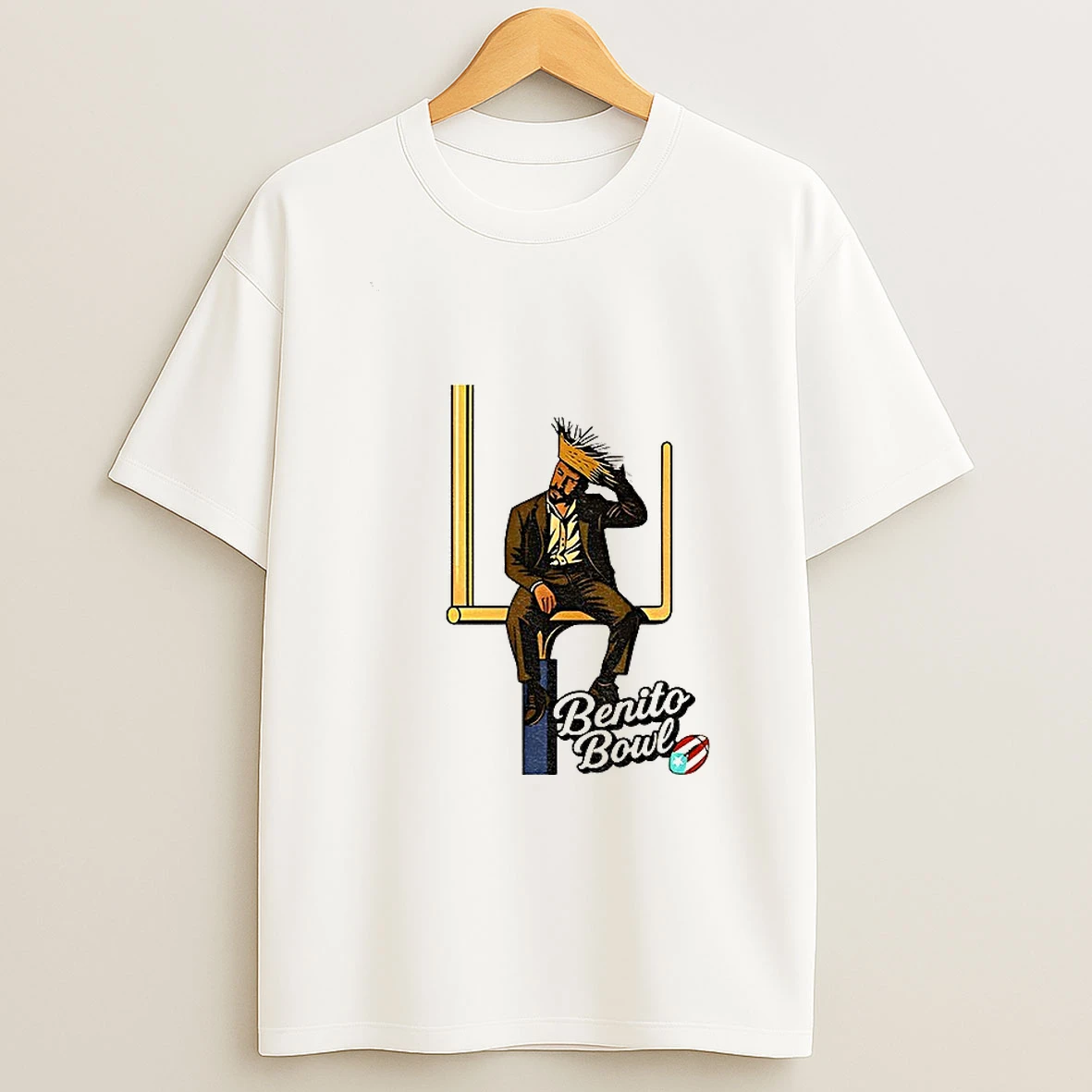 Benito Bowl Graphic Bad Bunny Football Nfl 2026 T Shirt