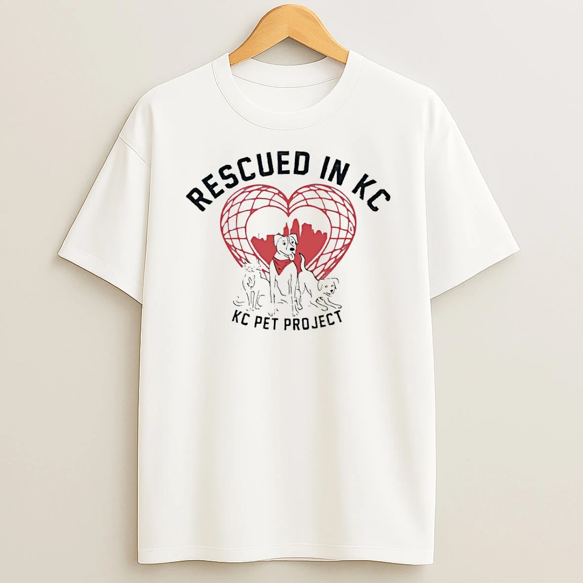 Best Rescued In Kc Pet Project T Shirt