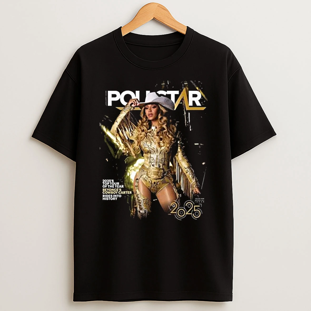 Beyonce Graces The Cover Of Pollstar As Cowboy Carter The Top Tour Of 2025 Year End Special Issue T Shirt