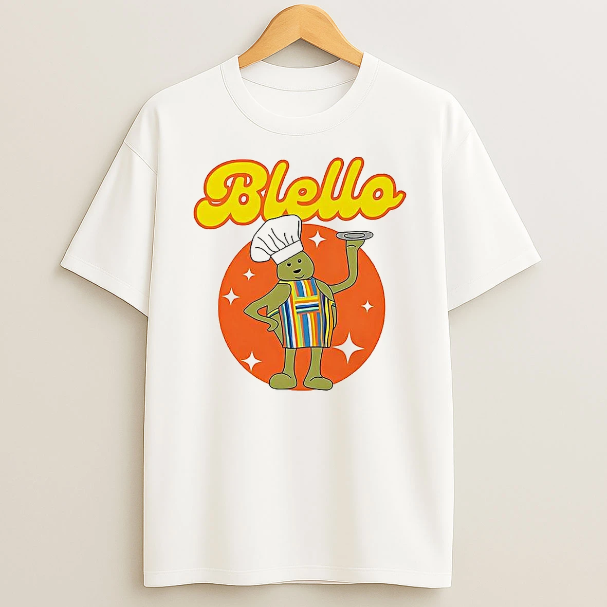 Biello Funny Chef Logo T Shirt