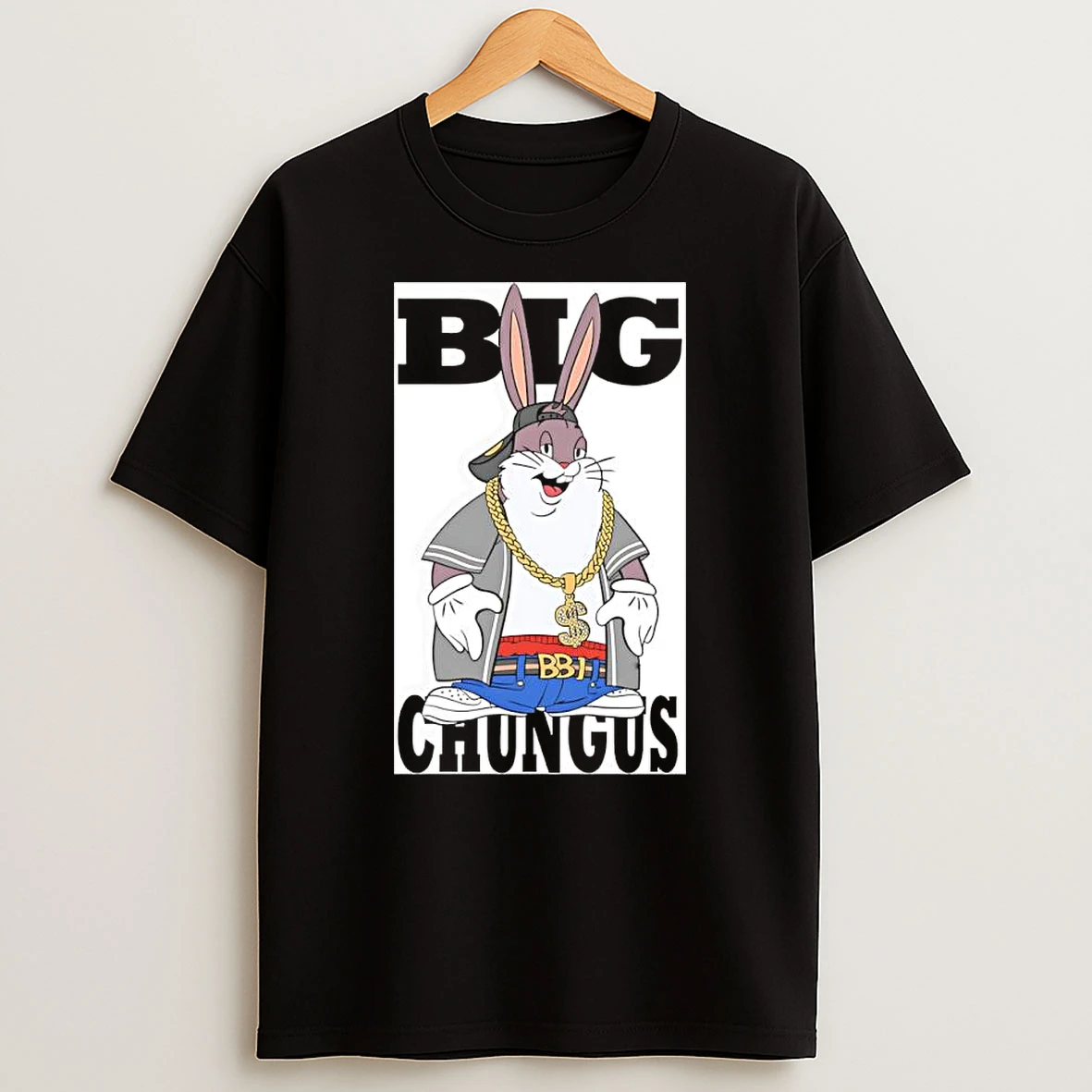 Big Chungus Bugs Bunny Looney Tunes Cartoon Rapper Meme T Shirt