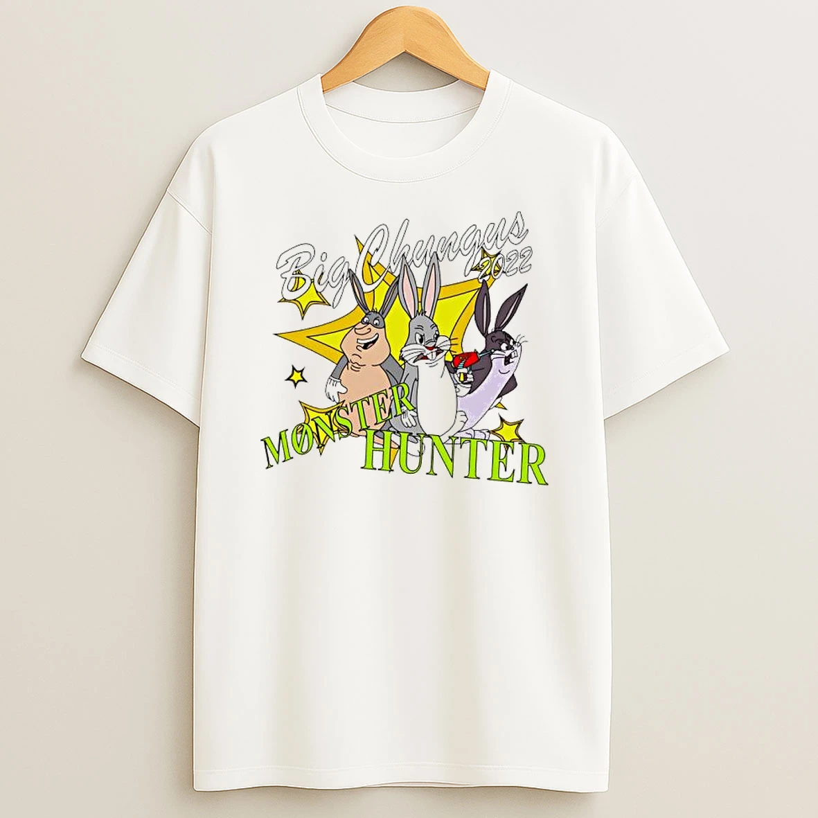 Big Chungus Monster Hunter Bunny Looney Tunes Cartoon Meme T Shirt