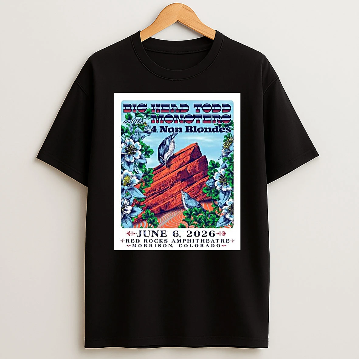 Big Head Todd And The Monsters With 4 Non Blondes June 6 2026 T Shirt