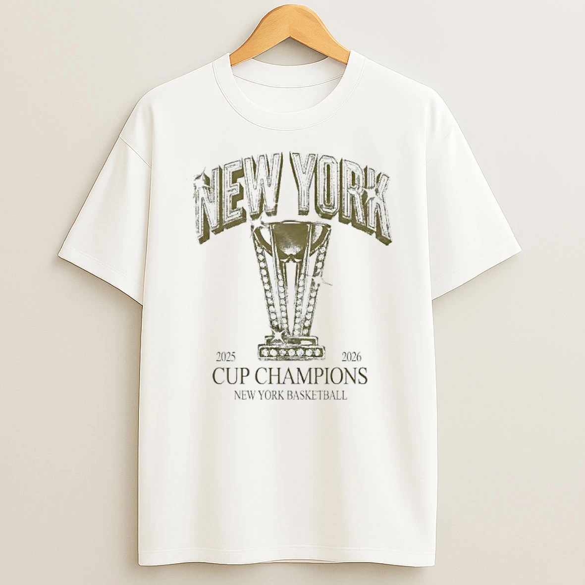 Big Knick Energy New York 2025 2026 Cup Champions T Shirt