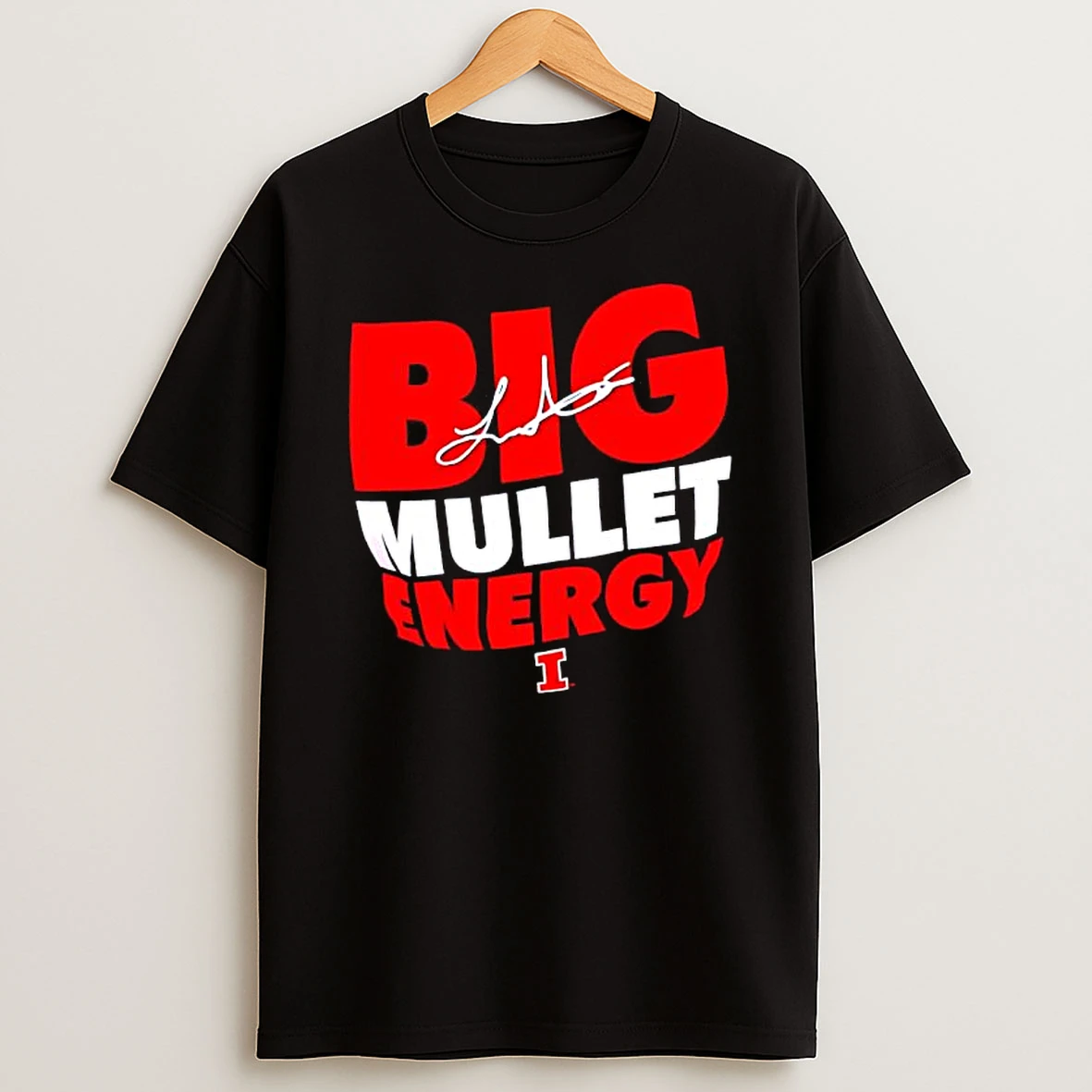 Big Mullet Energy Armchair Illini Illinois Fighting Football T Shirt