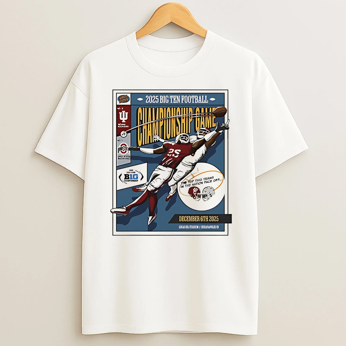 Big Ten Indiana Hoosiers Ohio State Buckeyes 2025 Championship T Shirt