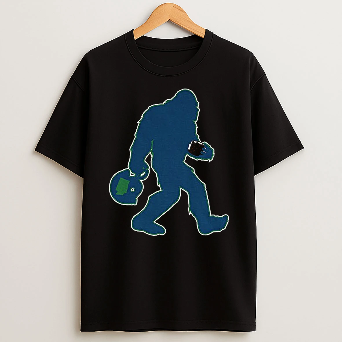 Bigfoot Seattle Seahawks Football Sasquatch Believer T Shirt