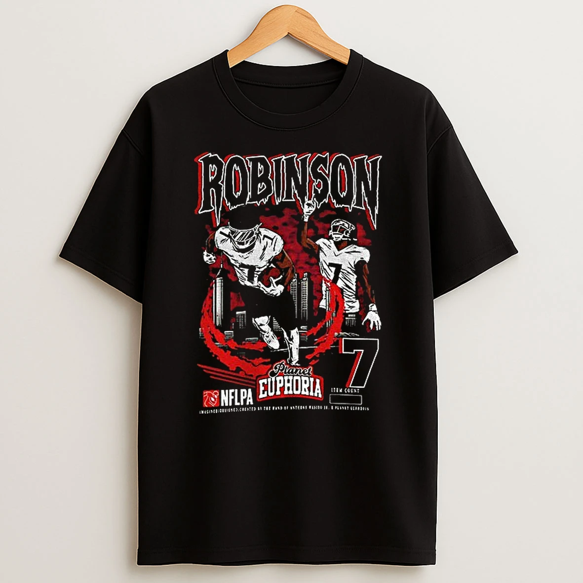 Bijan Robinson Atlanta Falcons Nfl Pianet Euphoria Nflpa T Shirt