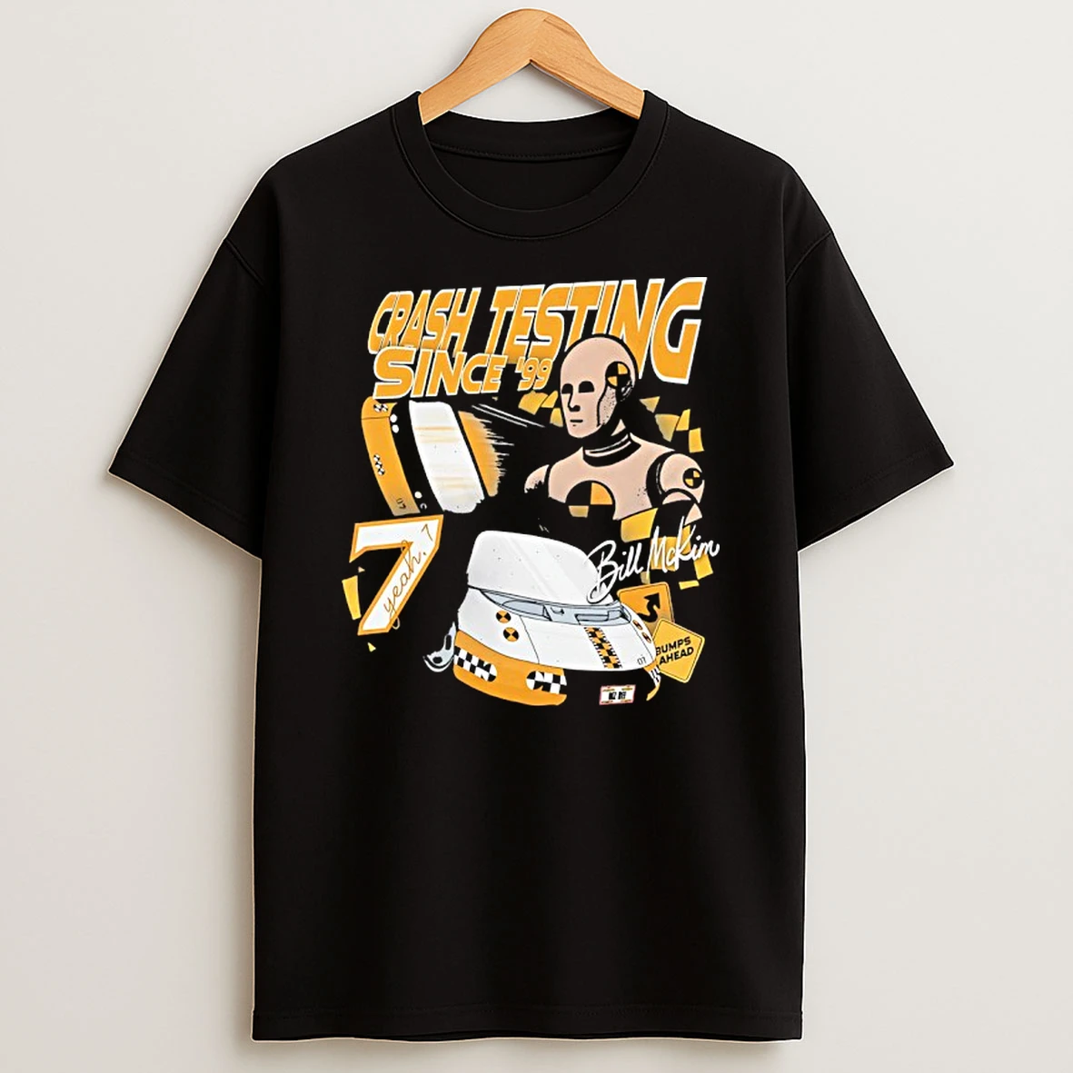 Bill Mckim Crash Testing Since 1999 Vintage T Shirt