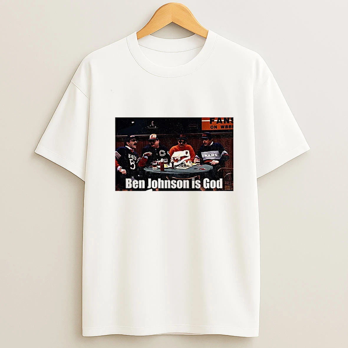 Bill Swerskis Superfans Chicago Bears Ben Johnson Is God Nfl Football T Shirt
