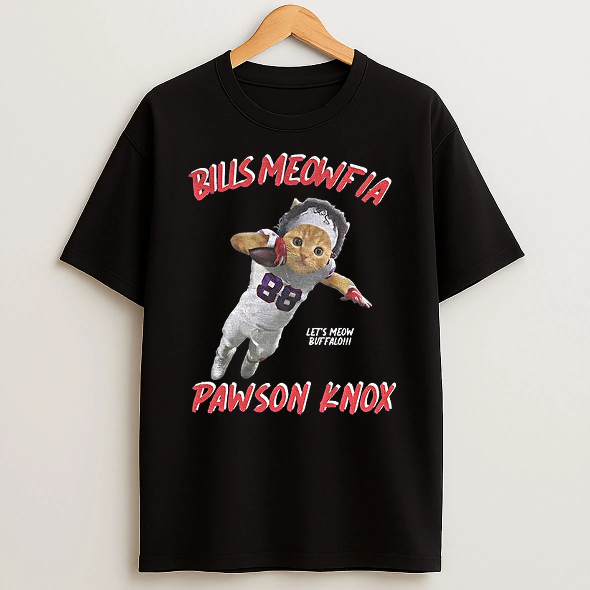 Bills Meowfia Pawson Knox Dawson Knox Buffalo Bills Lets Meow Buffalo Nfl Football T Shirt