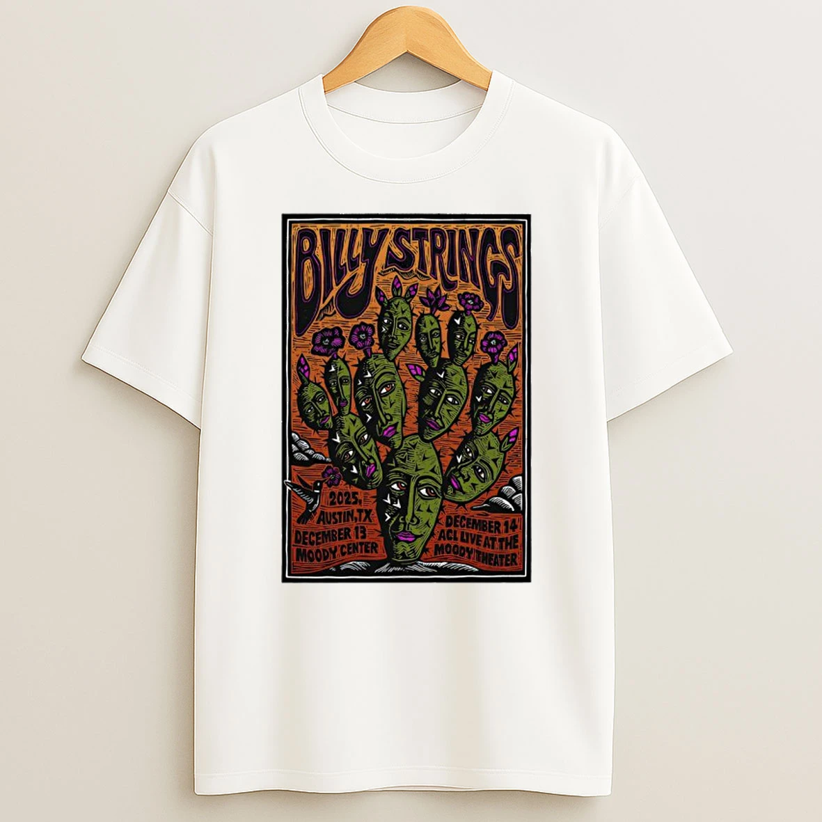 Billy Strings December 13 14 2025 Austin Tx T Shirt