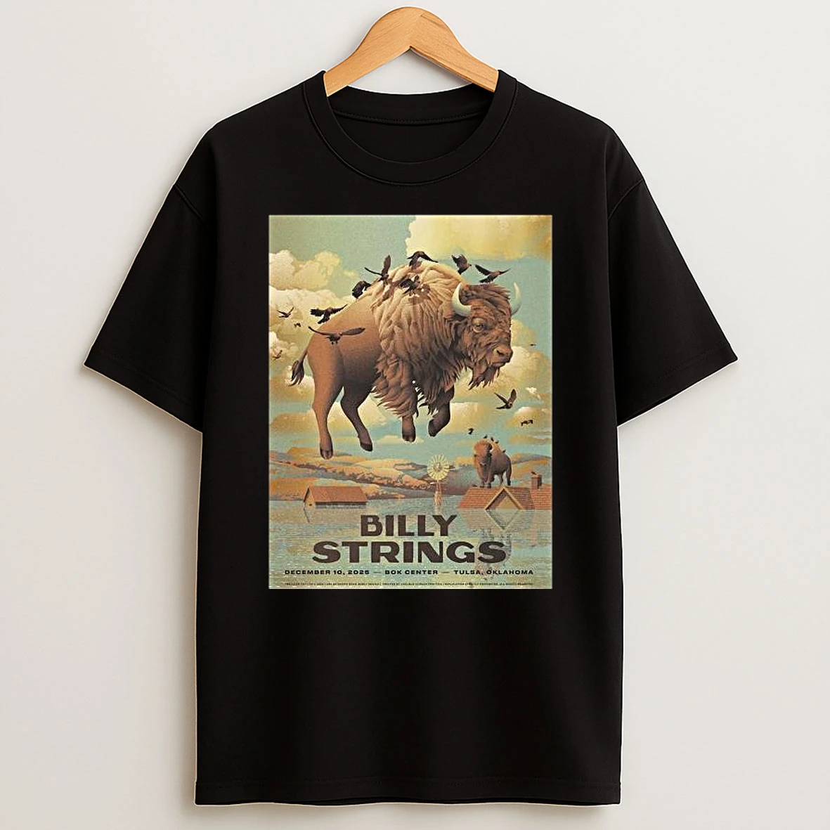 Billy Strings Tulsa Oklahoma Event At Bok Center On December 10 2025 The Flying Bison T Shirt