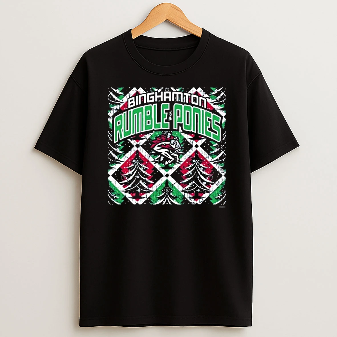 Binghamton Rumble Ponies Christmas 2025 T Shirt