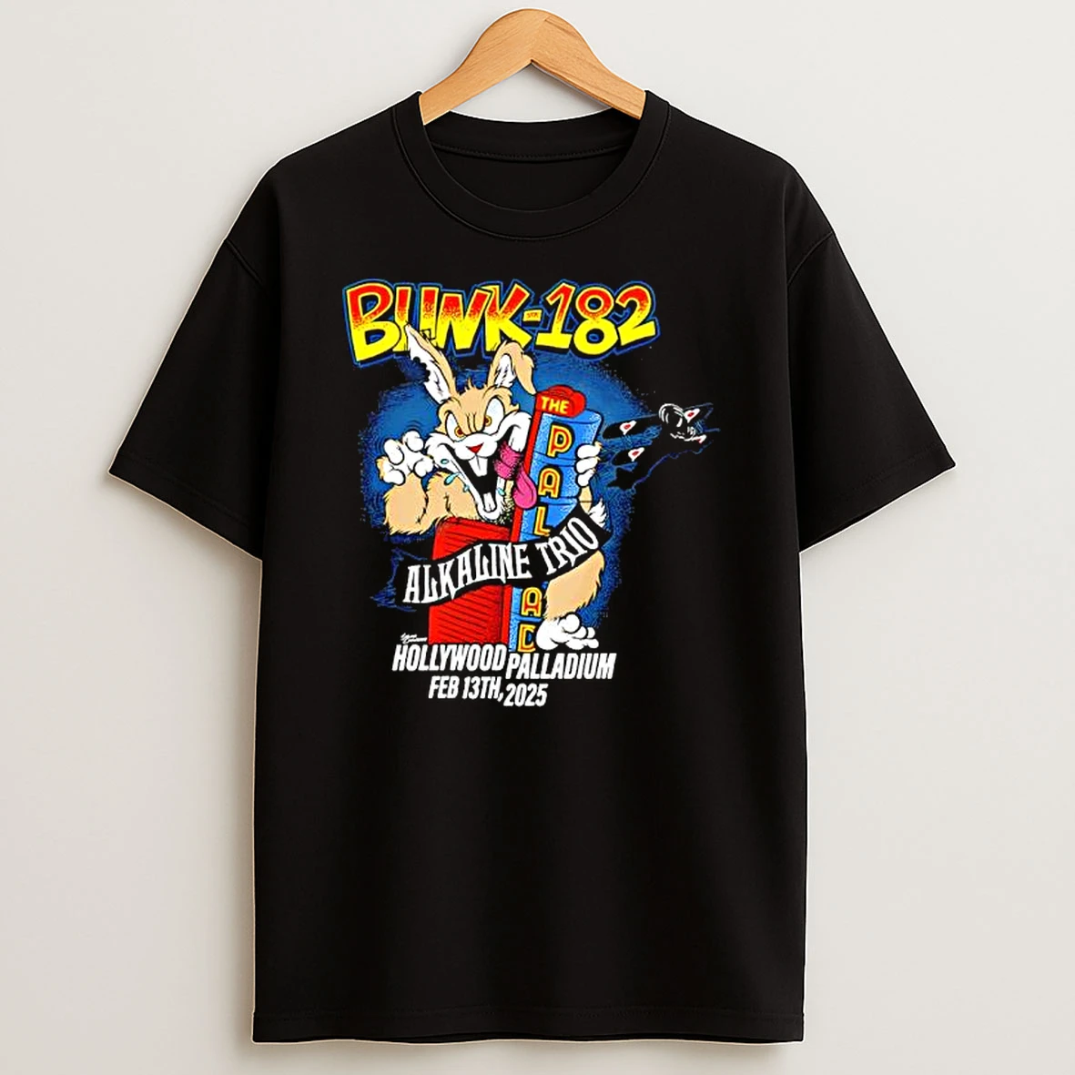 Biwk 182 Alkaline Trio Hollywood Palladium Feb 13th 2025 T Shirt