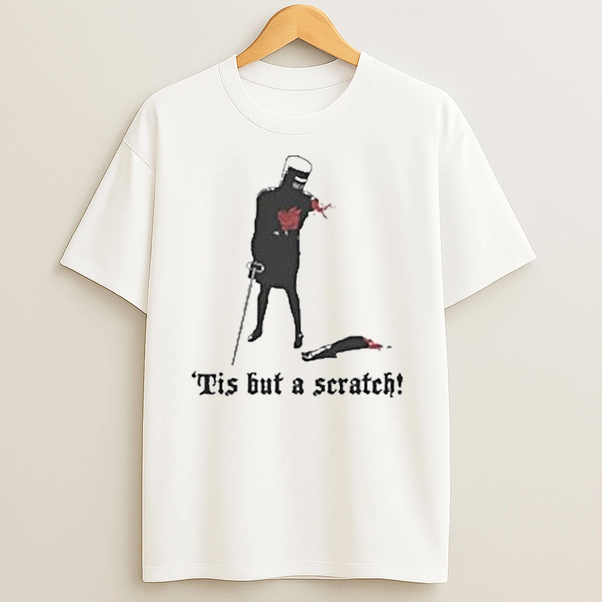 Black Knight Monty Python Tis But A Scratch T Shirt