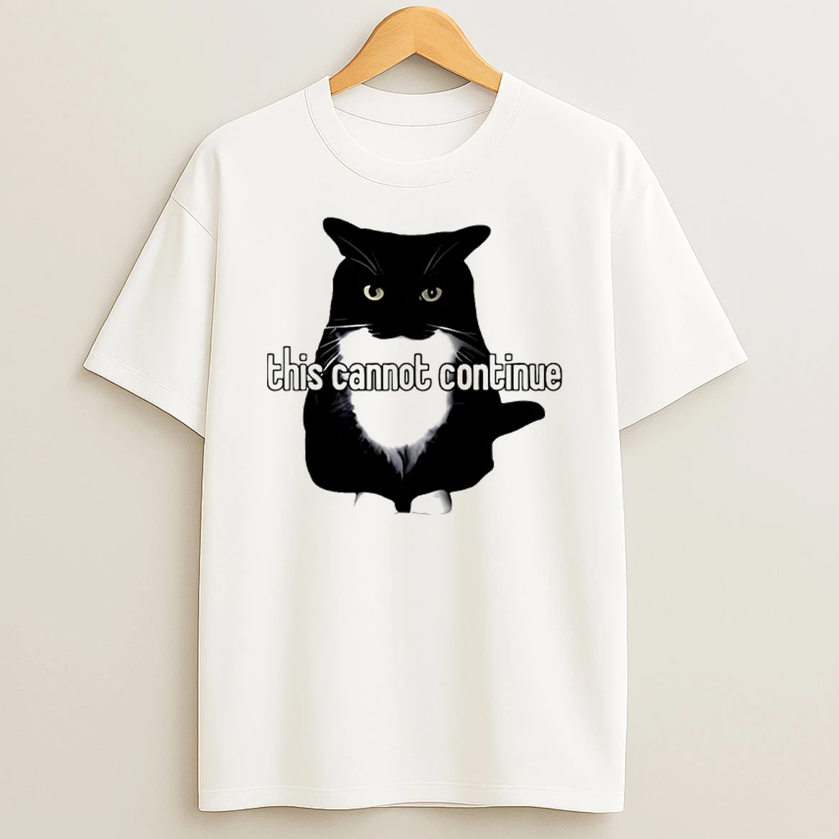 Black Cat This Cannot Continue Unicouniuni T Shirt