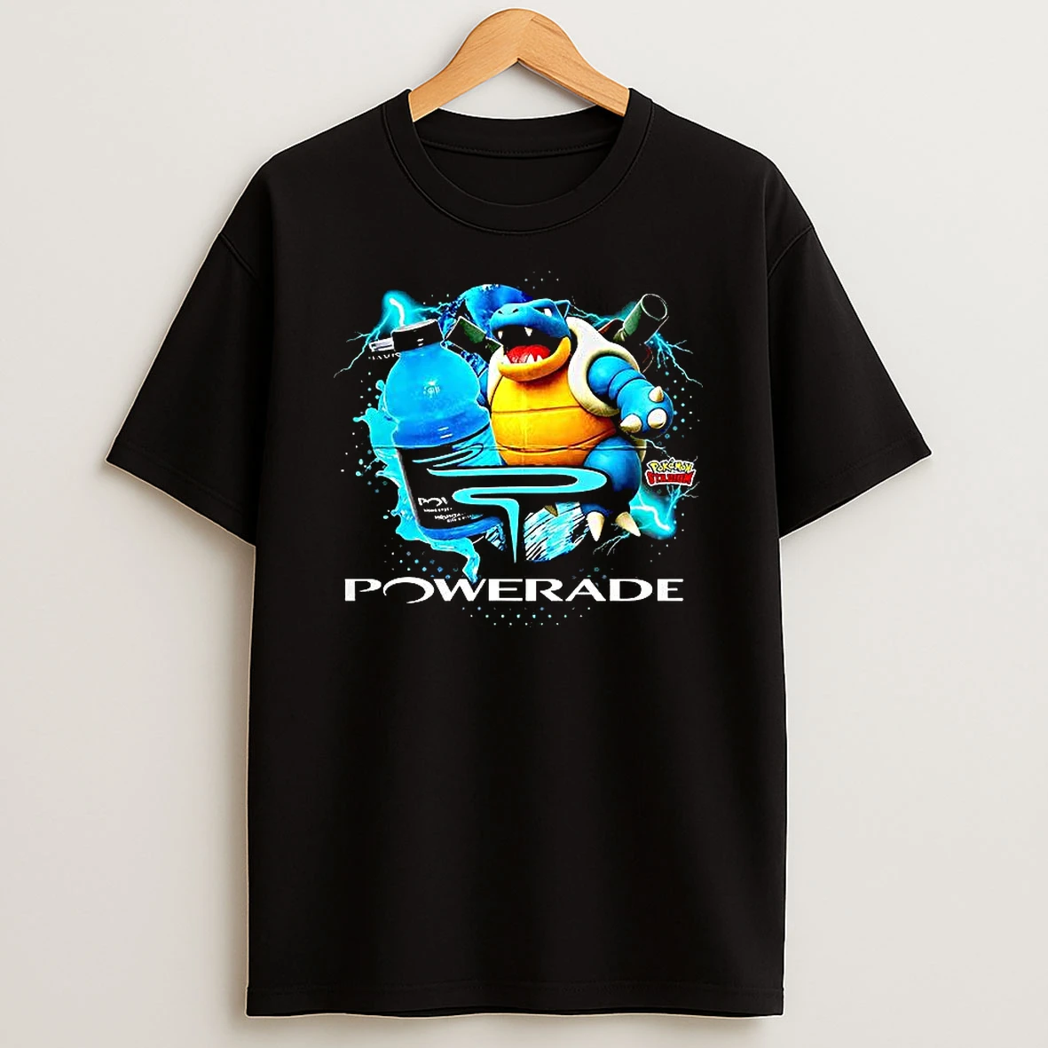Blastoise Pokemon Video Game X Powerade Hydro Power Power T Shirt