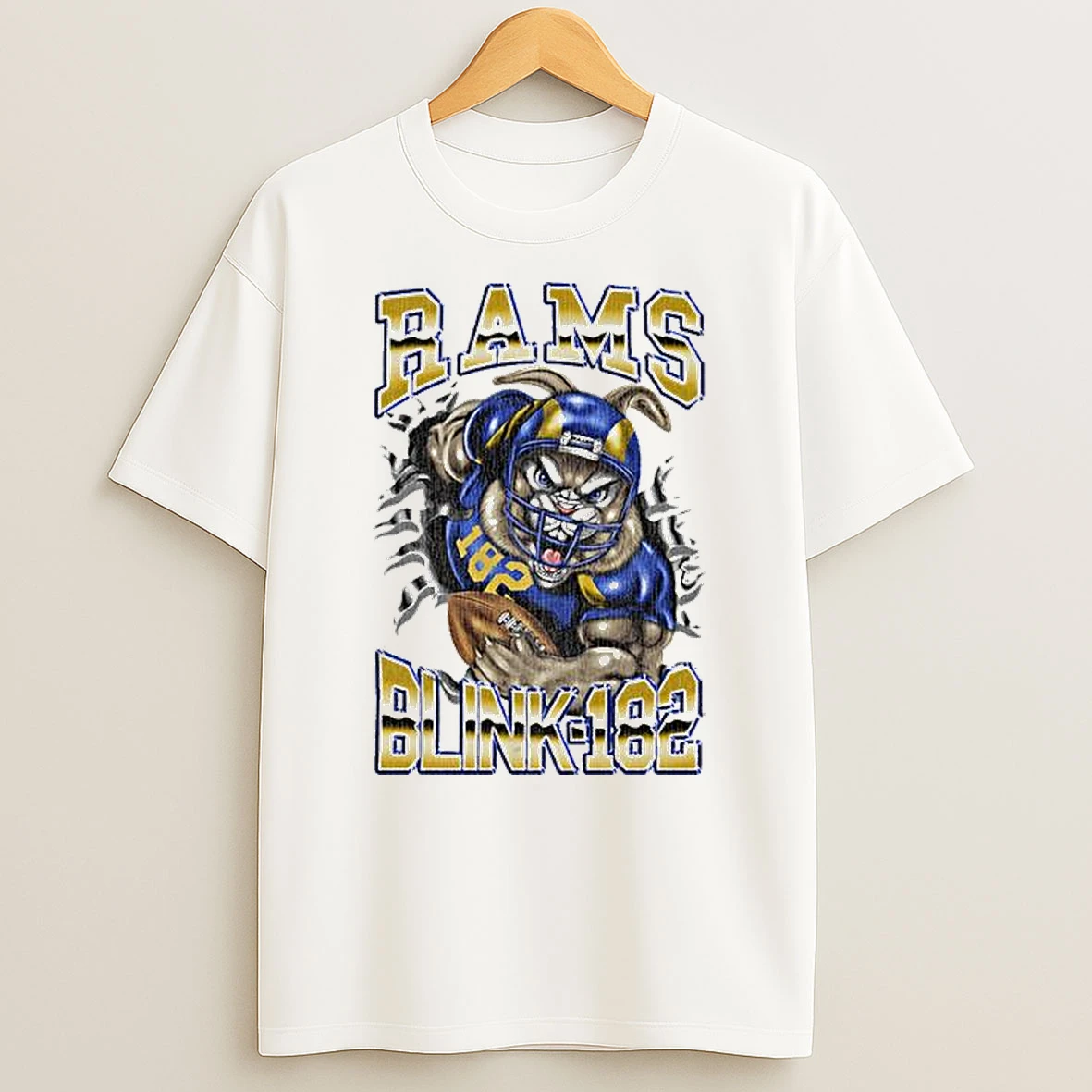 Blink 182 X La Rams Touchdown T Shirt
