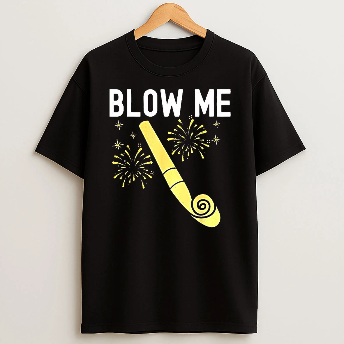 Blow Me Happy New Year Firework Kiss Me T Shirt