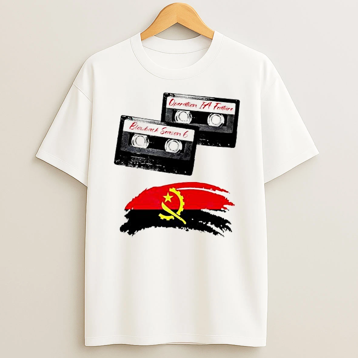 Blowback Season 6 Podcast Operation Ia Feature Angola Flag T Shirt