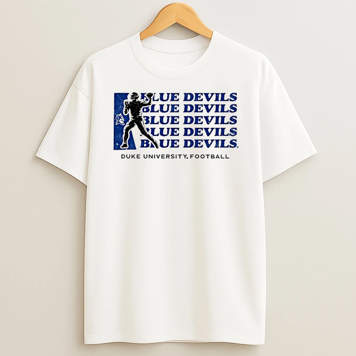 Blue Devil Duke University Football T Shirt